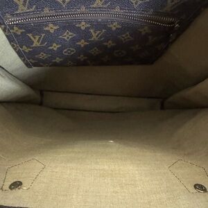 Brown monogram tote bag